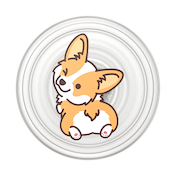 PlantCore Translucent Cheeky Corgi &mdash; Adhesive PopGrip image number 2