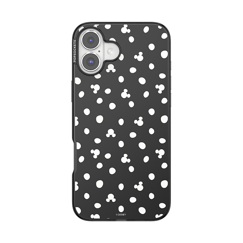 Translucent Black Mickey Polka Dot &mdash; iPhone 16 Plus MagSafe Case image number 0