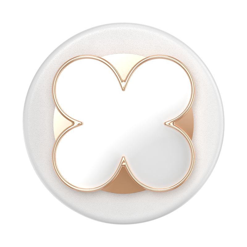 Enamel Clover Rose Gold &mdash; MagSafe PopGrip image number 1