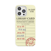 PopSockets Library Card &mdash; iPhone 15 Pro Max MagSafe Case image number 1