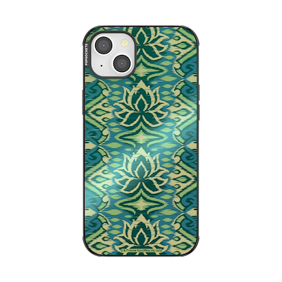 Mirror White Lotus Textile&nbsp; &mdash; iPhone 14 Plus MagSafe Case