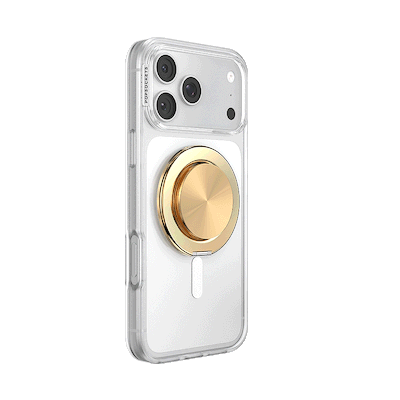Secondary image for hover Aluminum Radial Gold &mdash;  MagSafe Kick-Out Grip & Stand