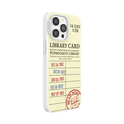 Secondary image for hover PopSockets Library Card &mdash; iPhone 15 Pro Max MagSafe Case