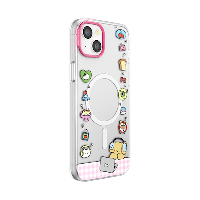 Secondary image for hover Dog Typing &mdash; iPhone 15 Plus MagSafe Case
