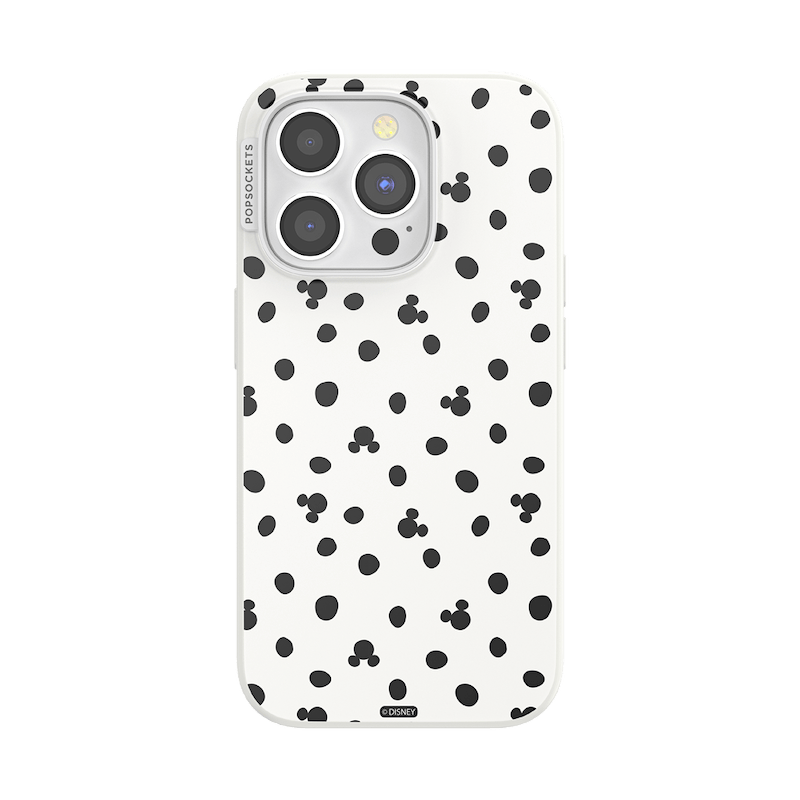 White Mickey Polka Dot &mdash; iPhone 15 Pro MagSafe Case image number 0
