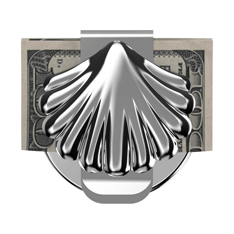 Enamel Money Clip Clam &mdash; MagSafe PopGrip image number 1