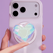 Iridescent Crystal Heart &mdash; MagSafe PopGrip image number 3