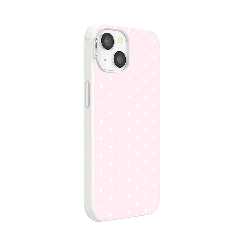 Blush Pink PolkaDot &mdash; iPhone 14 MagSafe Case image number 1