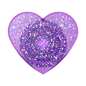 Iridescent Confetti Dreamy Heart &mdash; Adhesive PopGrip image number 2