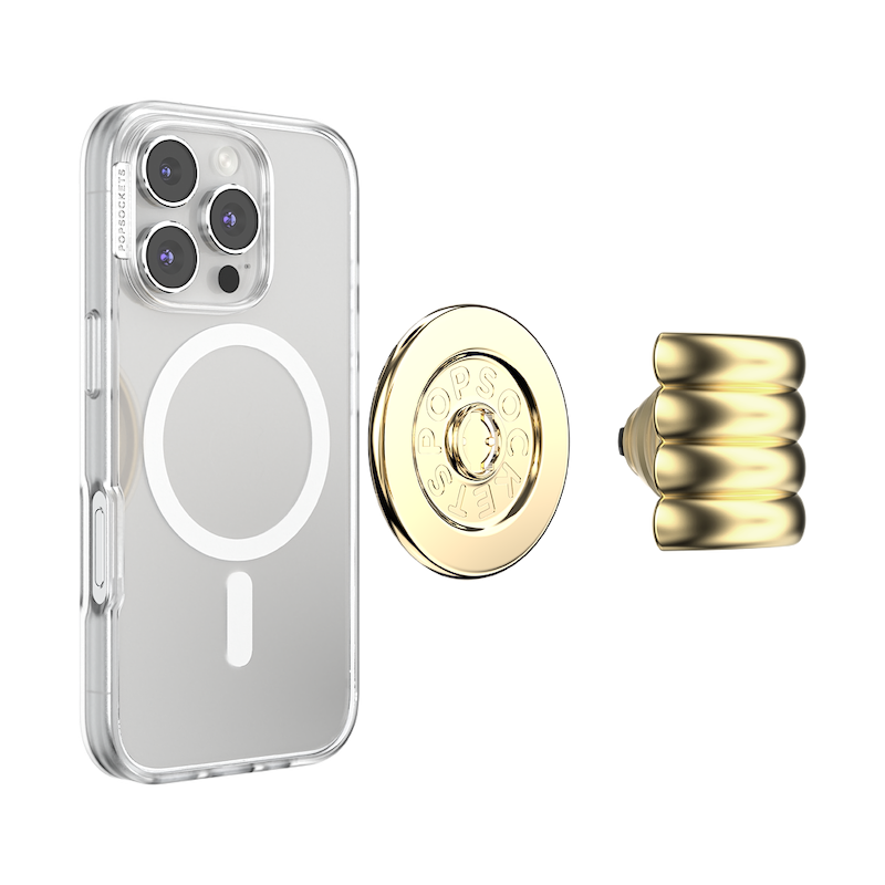 Enamel Puffy Stack Gold &mdash; MagSafe PopGrip image number 5