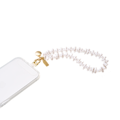 Coral Pearl Clam Charm &mdash; Phone Wristlet image number 2