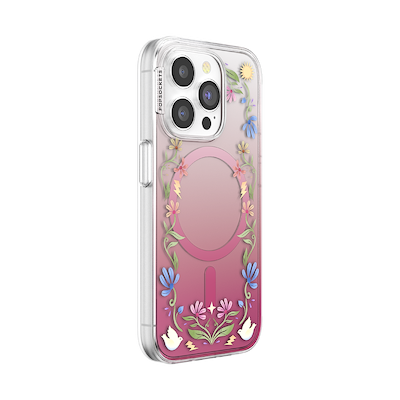 Secondary image for hover Boho Wildflowers Maroon &mdash; iPhone 15 Pro MagSafe Case