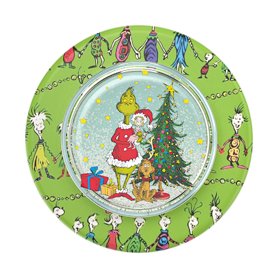 Secondary image for hover Tidepool Grinch Snow Globe &mdash; MagSafe PopGrip