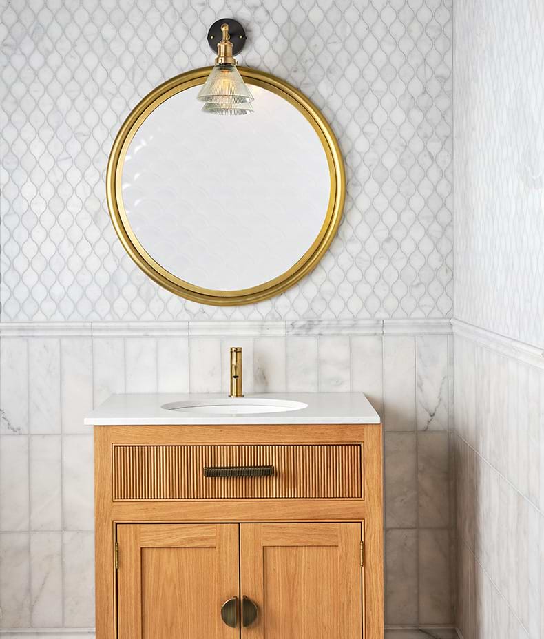 Long Island Marble Honed Finish Tear Drop