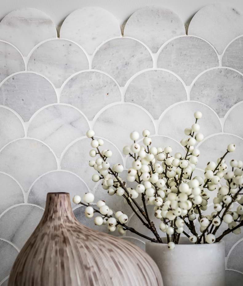 Long Island Marble Honed Finish Scallop