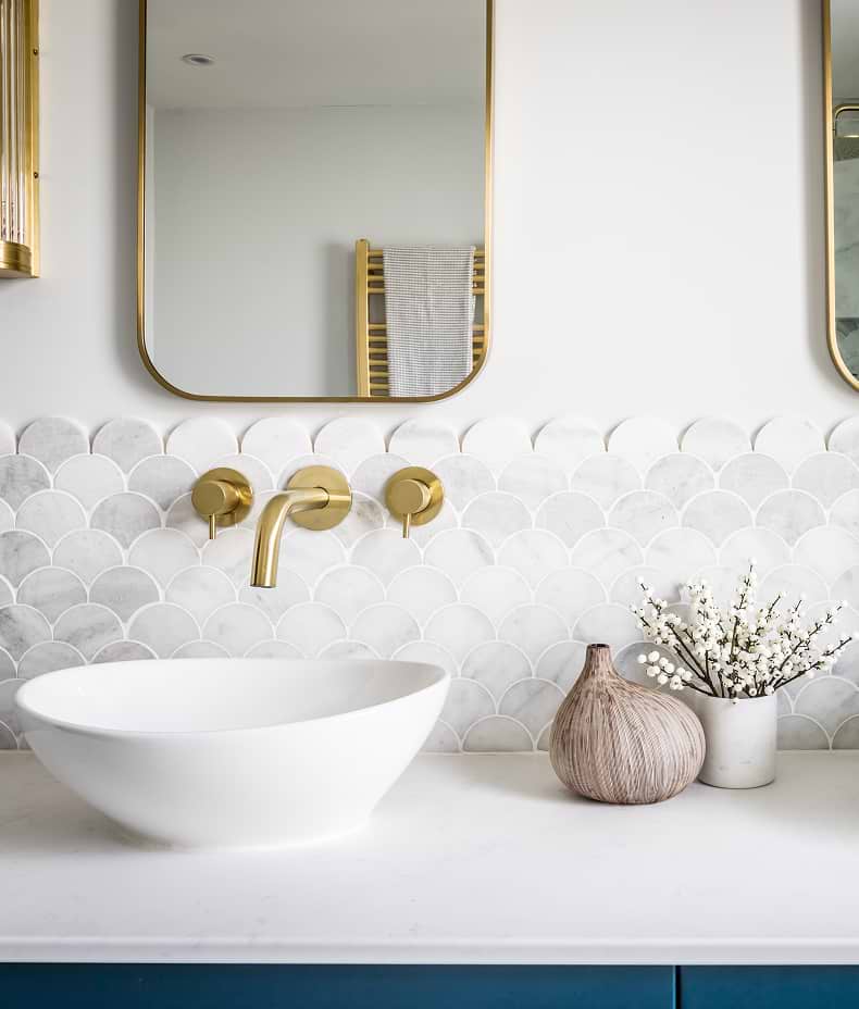 Long Island Marble Honed Finish Scallop