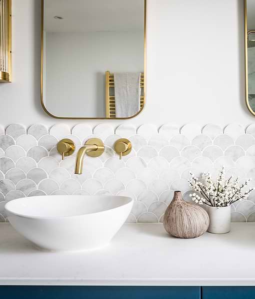 Long Island Marble Honed Finish Scallop