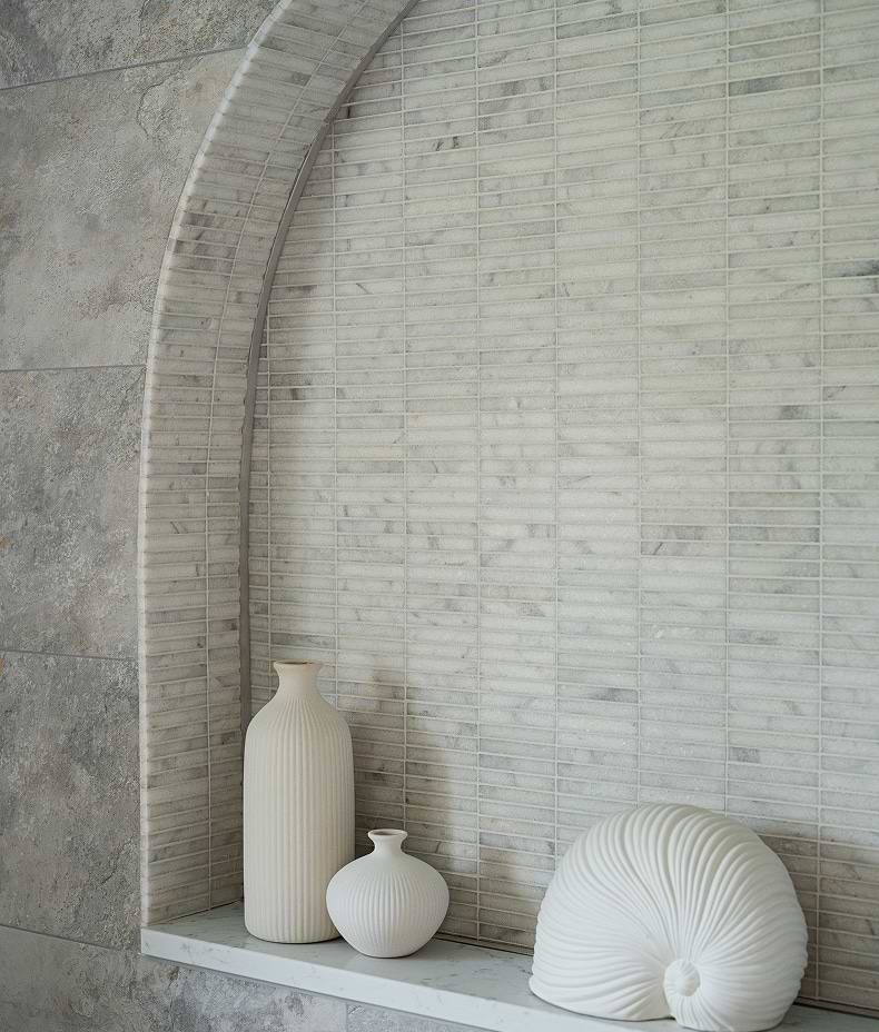 Long Island Marble Bamboo Mosaic