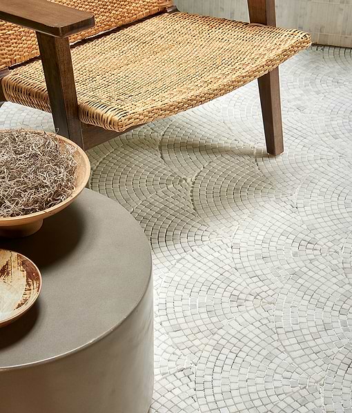 Long Island Marble Fan Mosaic