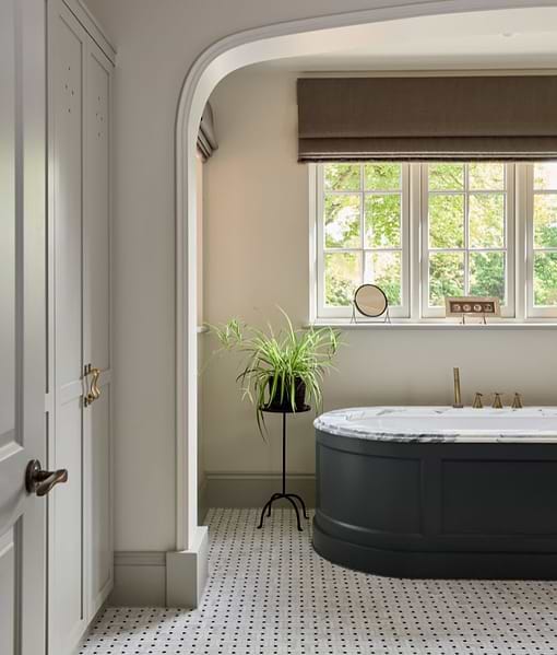 Long Island Marble Honed Finish Wicker Mosaic
