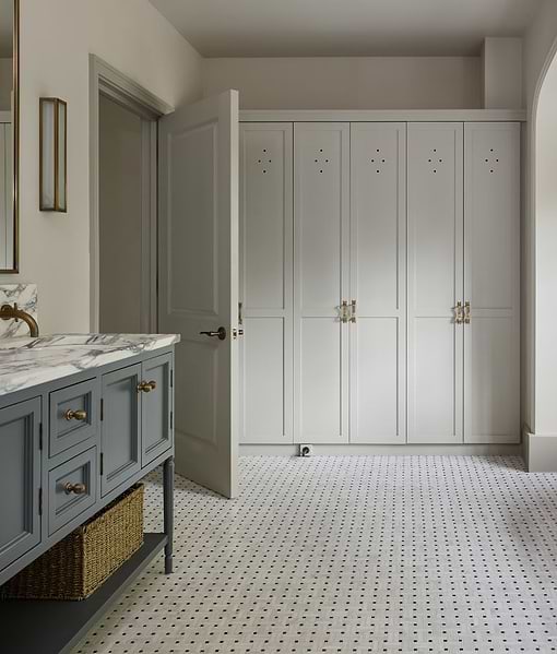 Long Island Marble Honed Finish Wicker Mosaic