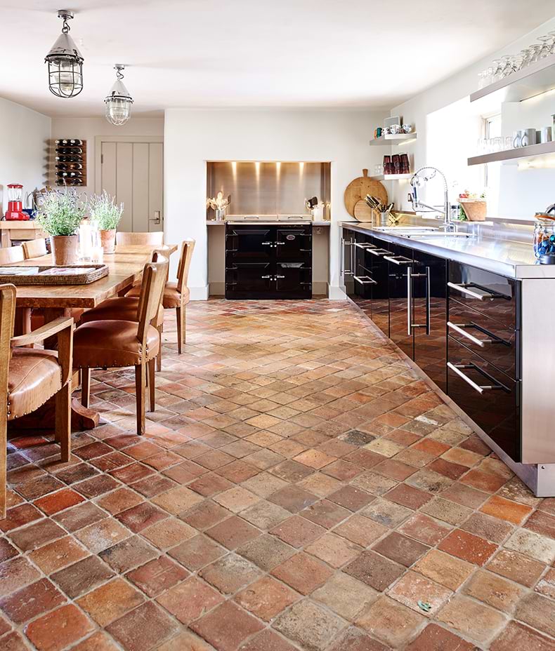 Antique Burgundy Terracotta Reclaimed