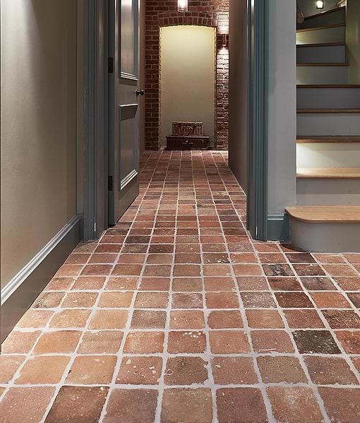 Antique Burgundy Terracotta Reclaimed
