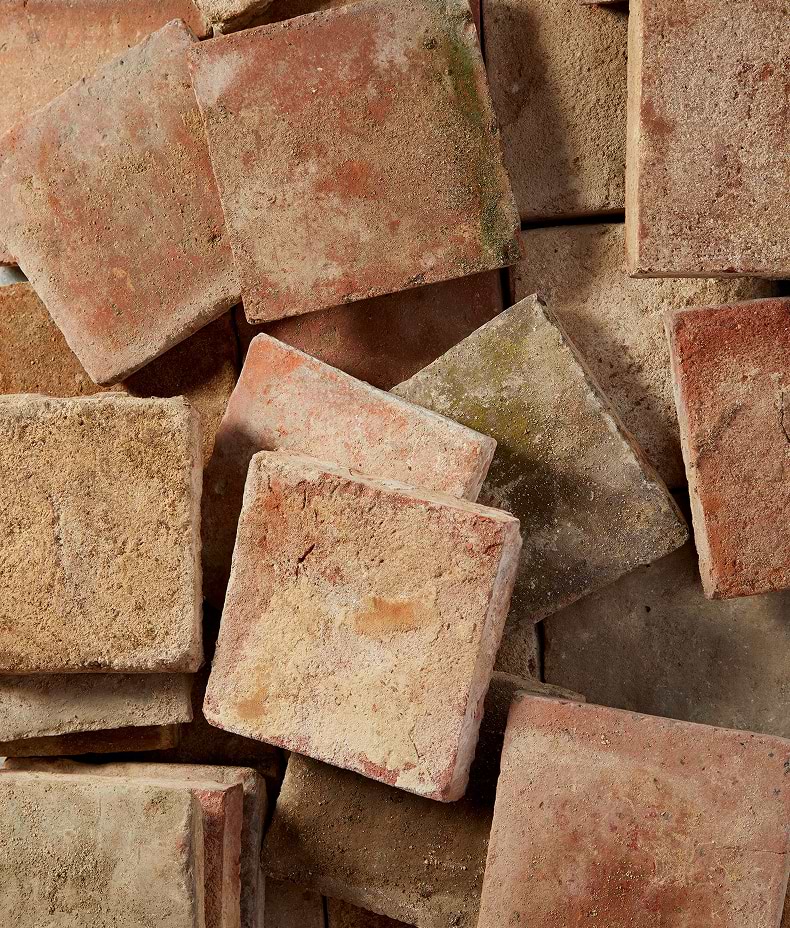 Antique Burgundy Terracotta Reclaimed