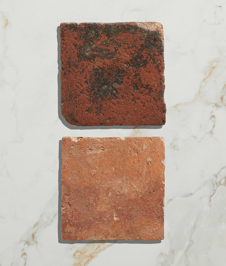 Antique Burgundy Terracotta Reclaimed