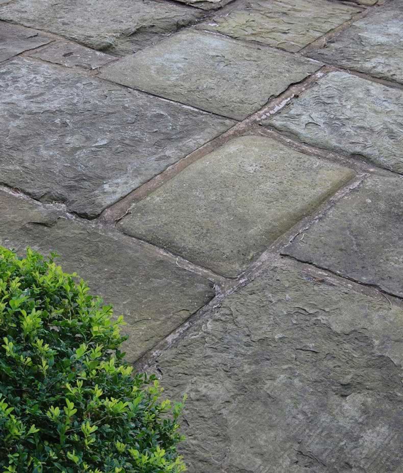 Antique English Reclaimed Riven Sandstone