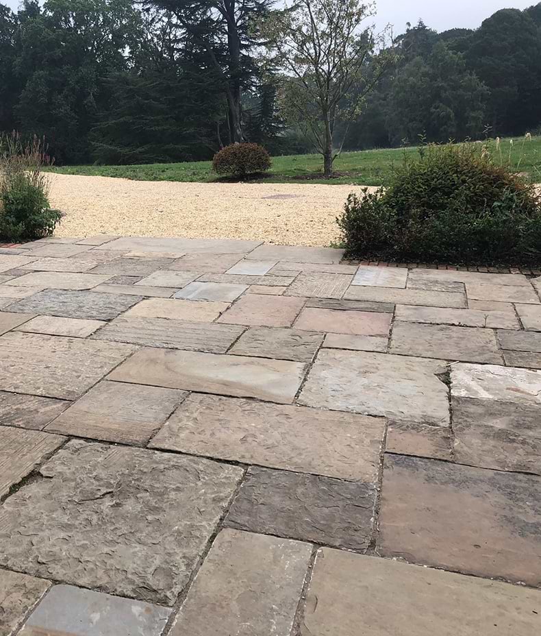 Antique English Reclaimed Riven Sandstone
