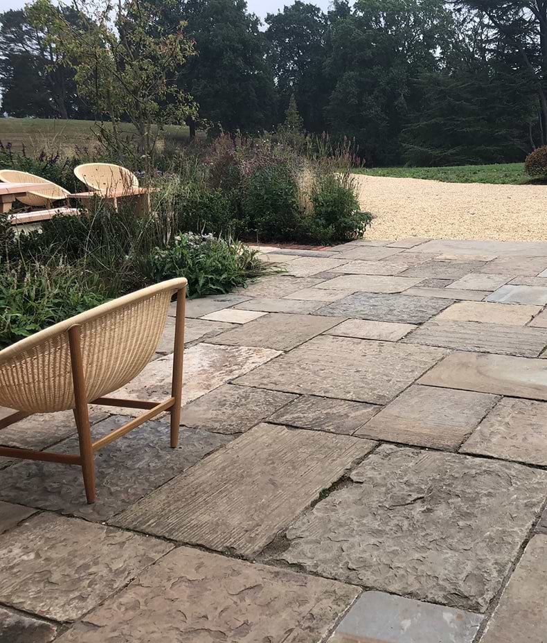 Antique English Reclaimed Riven Sandstone