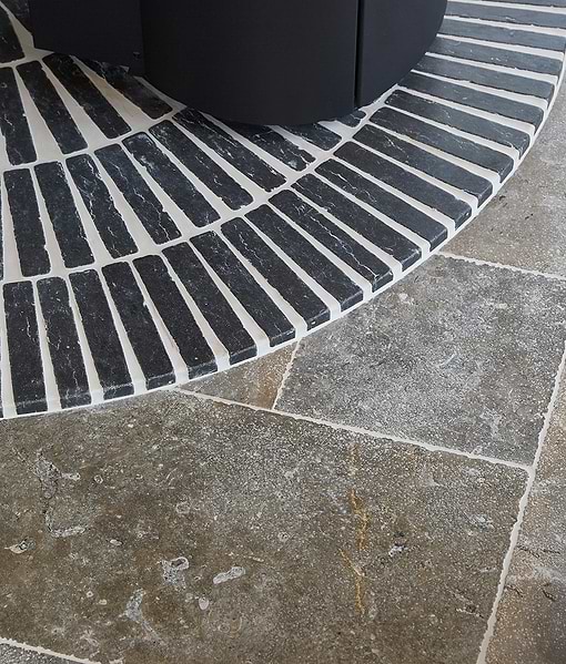 Hazlebury Limestone Klinkers Tumbled & Etched
