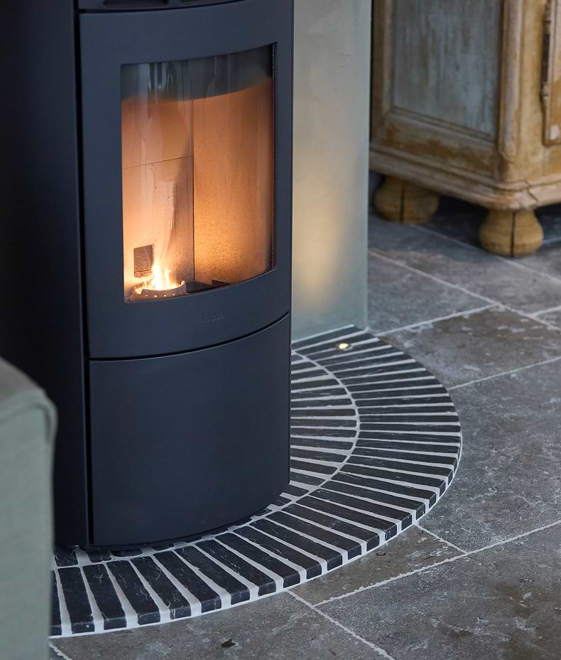 Hazlebury Limestone Klinkers Tumbled & Etched