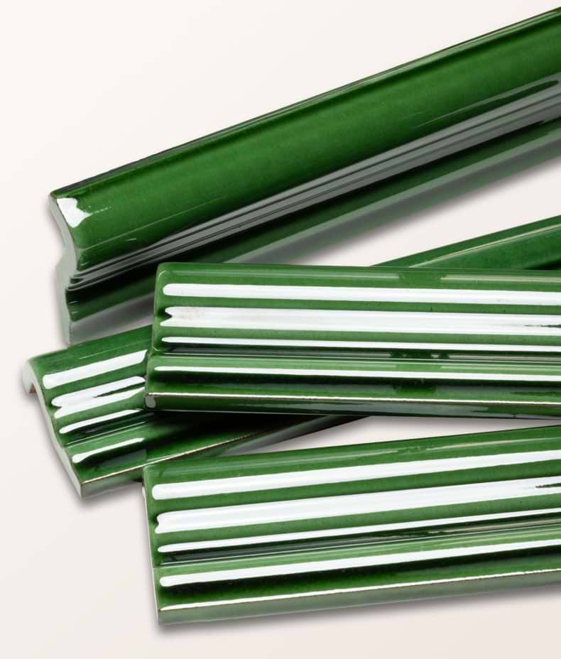 Architectural Mouldings Dado Ceramic Olive Green
