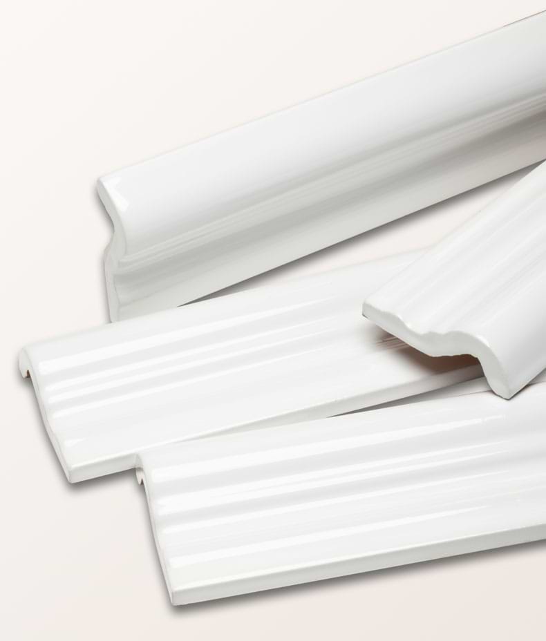 Architectural Mouldings Dado Ceramic White