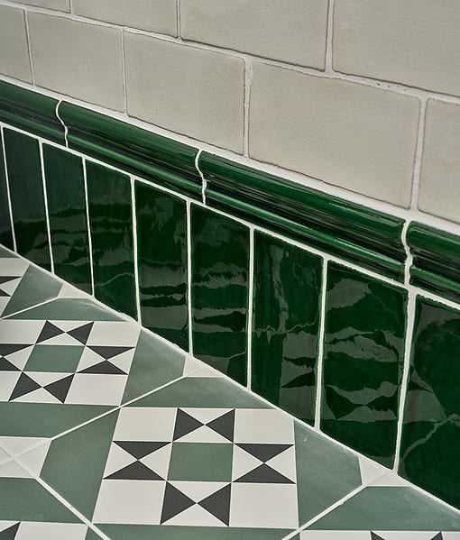 Architectural Mouldings Dado Ceramic Olive Green