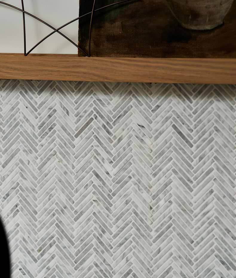 Athens Carrara Marble Mosaic