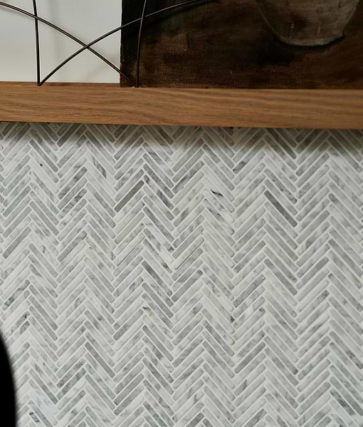 Athens Carrara Marble Mosaic