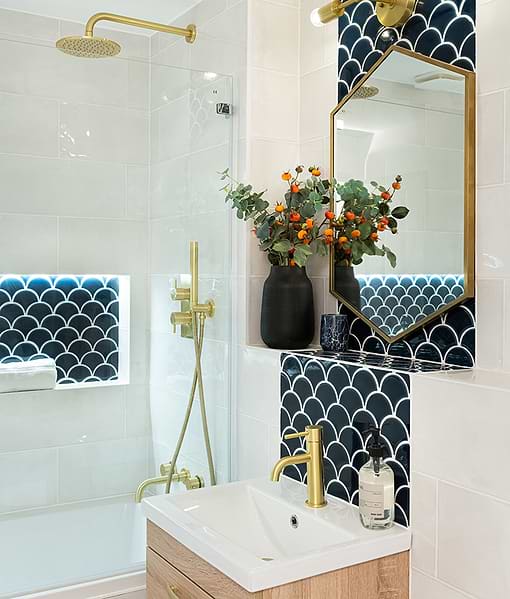 Atlantis Porcelain Mosaic Navy