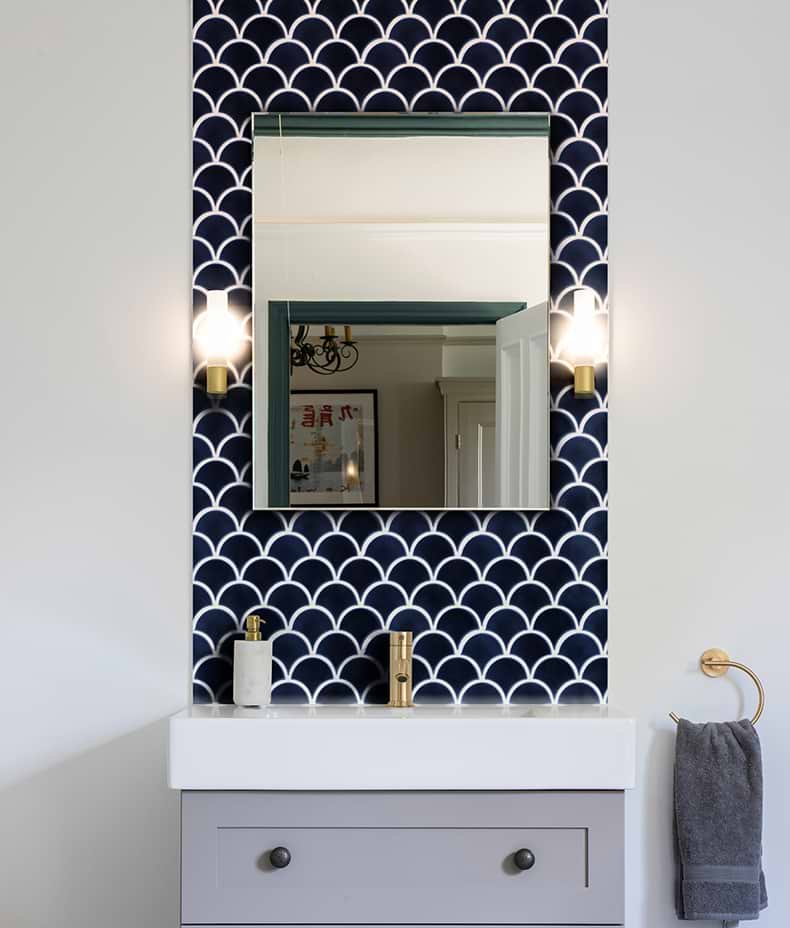 Atlantis Porcelain Mosaic Navy