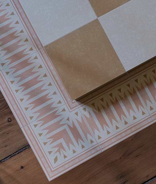 Aventuras Ziggy Border Terracotta Porcelain