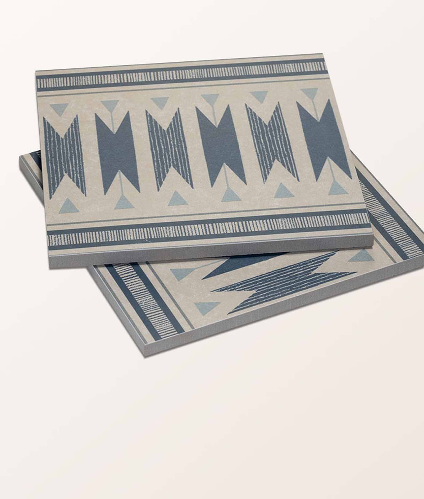 Aventuras Ziggy Border Blue Porcelain