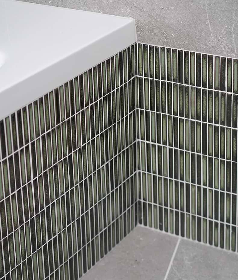 Bamboo Lustre Porcelain Mosaic Forest