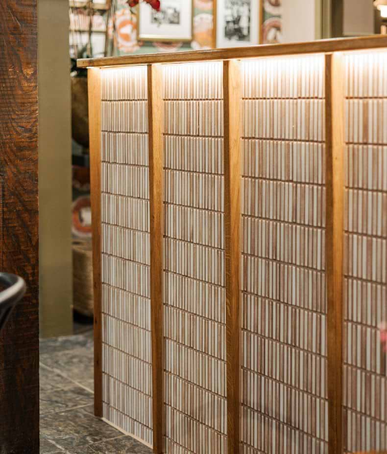Bamboo Lustre Porcelain Mosaic Cappuccino