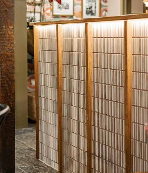 Bamboo Lustre Porcelain Mosaic Cappuccino