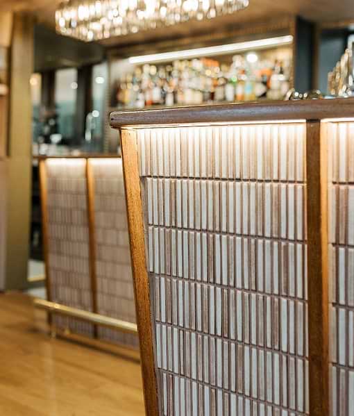 Bamboo Lustre Porcelain Mosaic Cappuccino