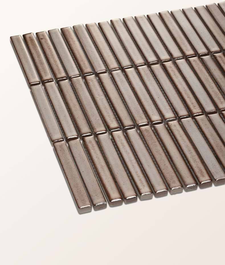 Bamboo Lustre Porcelain Mosaic Cappuccino