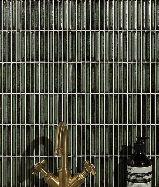 Bamboo Lustre Porcelain Mosaic Forest