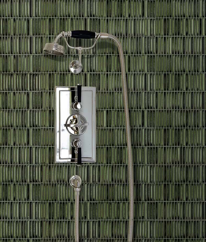 Bamboo Lustre Porcelain Mosaic Forest